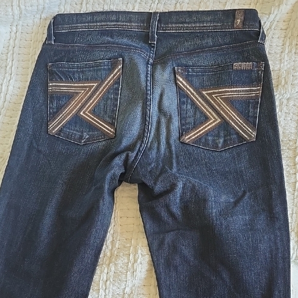 7 For All Mankind Dark Wash Denim - Picture 6 of 10